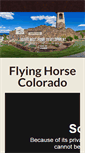 Mobile Screenshot of flyinghorsecolorado.com